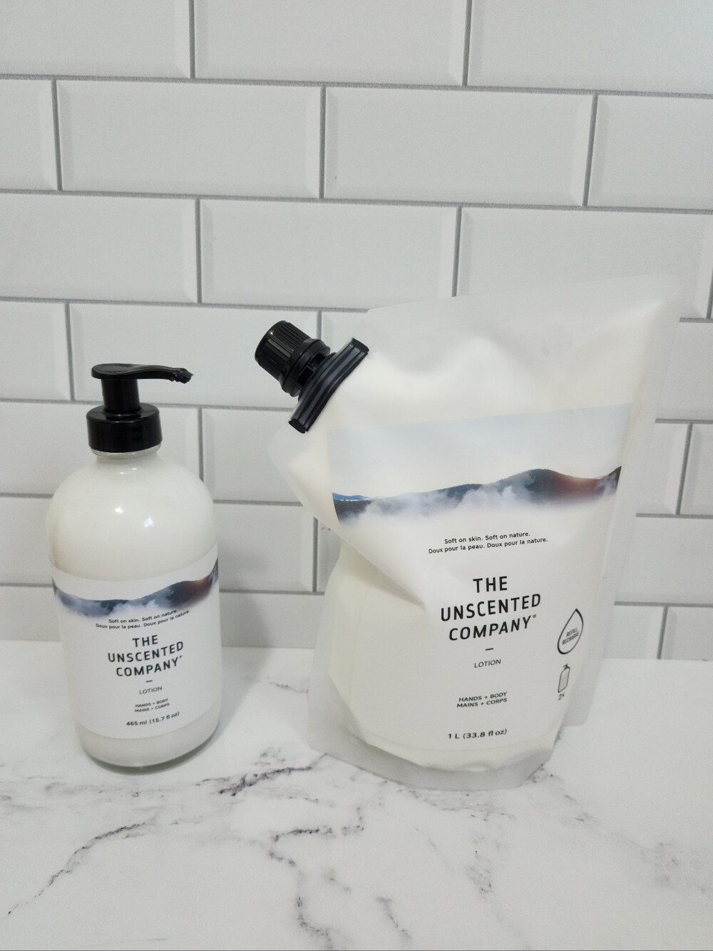 The Unscented Company Lotion + Lotion Refill